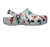 210992-1NN Crocs Classic Race Cars Graphic Cg T &amp;Ccedil;ocuk Terlik Gri