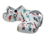 210992-1NN Crocs Classic Race Cars Graphic Cg T &amp;Ccedil;ocuk Terlik Gri