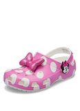 Crocs Pembe - Beyaz Kız Çocuk Plaj Terliği 212372-Minnie Mouse Cls Clg T