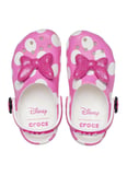 Crocs Pembe - Beyaz Kız Çocuk Plaj Terliği 212372-Minnie Mouse Cls Clg T