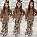 Fiyonk Leopar Pantolon Kombin