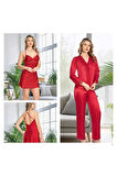Kadın Sabahlık & Gecelik & Pijama & Şort & Askılı 6'lı Hediyelik Çeyizlik Set L1.JJ.0042.0A.12.012