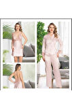 Kadın Sabahlık & Gecelik & Pijama & Şort & Askılı 6'lı Hediyelik Çeyizlik Set L1.JJ.0042.0A.12.013