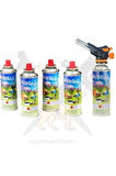 NURGAZ FİREBİRD TORCH + 220 GR 4'LÜ KARTUŞ SET