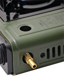 Tekli Portatif Ocak Tüp Haki+2 Adet 220 Gr Kartuş Set