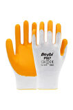 Beybi Pn7 No: 9 Polyester Astarlı Nitril Eldiven Sarı 12 Çift