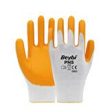 Pn5 No:9 Polyester Astarlı Nitril Eldiven 12 Çift