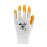Pn7 No:9 Polyester Astarlı Nitril Eldiven Sarı 288 Çift