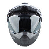 Klim X1 Alpha Carbon Korumalı ADV Motosiklet Kaskı Metalik Gri  Gri