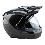 Klim X1 Alpha Carbon Patroit Korumalı ADV Motosiklet Kaskı Metalik Siyah