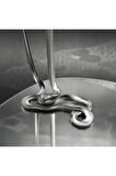 Silver 43 cm 6 mm  Erkek Ezme Zincir Kolye