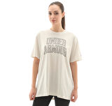 A6007883-110 Under Armour Rival Os Campus Tee Kadın T-Shirt Bej