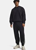 Under Armour 6005696-001-UA Icon Heavy Rib Jogge Siyah Lastikli Bel Normal Düz Erkek Eşofman Altı