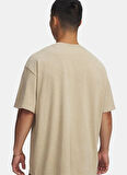 Under Armour 1389147-234-UA M HW OS LOGO WASH SS Kahve Bisiklet Yaka Normal Düz Erkek T-Shirt