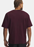Under Armour 6005150-600-UA HWT U LOGO SS Bordo Bisiklet Yaka Normal Baskılı Erkek T-Shirt