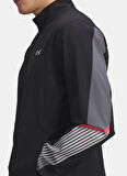 Under Armour 6005901-002-UA Velociti Storm Jacke Siyah Normal Düz Erkek Zip Ceket
