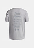 Under Armour 6004143-011-UA 60/40S SPORTS WM SS Gri Bisiklet Yaka Normal Düz Erkek T-Shirt