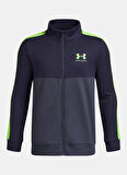 Under Armour Düz Lacivert Erkek Çocuk Eşofman Takımı 1373978-044-Downpour Gray / Washed