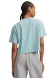Under Armour 6011065-425 UA Rival Boxy Tee Wash Mavi Bisiklet Normal Düz Kadın T-Shirt
