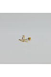 Cerrahi Çelik Yarım Çiçek  Küpe Tragus Helix Kıkırdak Piercing