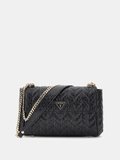 Guess Stacey Dönüştürülebilir Kapaklı Kadın Siyah Çapraz Çanta HWGG9741210-BLA