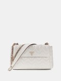 Guess Stacey Dönüştürülebilir Kapaklı Kadın Beyaz Çapraz Çanta HWGG9741210-OFF