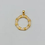 Gold Zirkon Taş Detaylı X Model Kolye Ucu