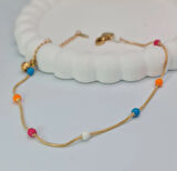 Gold Renkli Dorika Halhal Bileklik