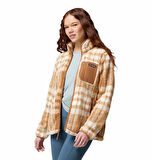 West Bend Print Tam Fermuarlı II Kadın Polar Üst