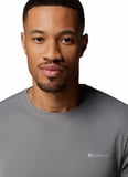 Columbia AO2717 ZERO RULES LIGHT SS CREW Koyu Gri Melanj Normal Düz Erkek T-Shirt