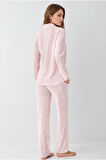 Kadın Giyim Modal & Pamuk Uzun Kollu 2'li Gömlek Pijama Takımı L1.PC.9087.001