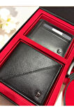 Erkek Hediyelik & Çeyizlik Deri Spor Kartlık Cüzdan Kemer 3'lü Set L1.PC.004.12.C20