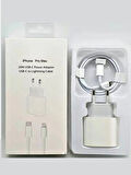 iPhone Uyumlu 20W USB-C Güç Adaptörü + Type-C to Lightning Kablo 1 M