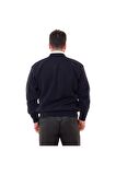 ASTARLI ÇELİK ÖRME CASUAL RAHAT KALIP HIRKA MONT LACİVERT
