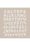 As426 - A4 Stencil Harfler