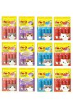 Me-O Creamy Treats 4 Çeşit Karma Kedi Sıvı Ödülü 12 Li Paket