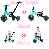 He"y"diye Uonibaby 5 in 1 (Picasso Model) 3 Teker Bebek / Çocuk Pedallı Bisiklet + Denge Bisikleti