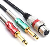 Xlr Dişi 2x6.3 mm Mono Kablo 2 Metre