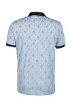 Erkek Polo Yaka Tişört Desenli Mavi %100 Pamuk Slim Fit T-shirt NCS JEANS 1989