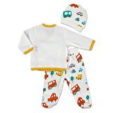 Hello Baby 0 Ay + Yenidoğan Arabalı Set Açık Mavi