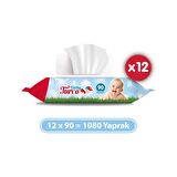 Baby Turco Islak Mendil Havlu 90 Yaprak x 12 Adet