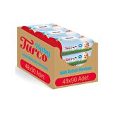 Baby Turco Islak Mendil Havlu 90 Yaprak x 48 Adet
