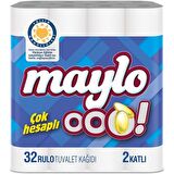 Maylo Tuvalet Kağıdı 2 Katlı 96 Rulo (32 Li x 3 Adet)