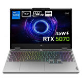 Lenovo LOQ 15IRX10 Intel Core i7-13650HX 24GB DDR5 1TB SSD RTX5070 8GB 115W 15.6 inç Full HD 144Hz IPS FreeDos Gaming Laptop (83JE00EWTR)