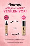Flormar Invisible Cover HD Hafif Yapılı & Yarı Parlak Bitişli SPF30 Fondöten