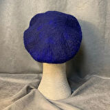 Uretti - Tülin 3528 El Yapımı Lacivert Keçe Bere