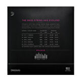 D'Addario NYXL45130, Set Long Scale, Regular Light 5-String, 45-130 Takım Tel 5 Telli Bas Gitar Teli 045-130