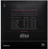 D'Addario NYXL32130, Set Long Scale, Regular Light 6-String, 32-130 Takım Tel 6 Telli Bas Gitar Teli 032-130