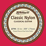 D'Addario Classic Nylon Normal Tension Clear Nyl Treble mi - J2701 Klasik Gitar Tek Tel (Sarımsız)
