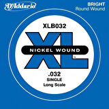 D'Addario Nickel Wound Single Long Scale .032 - XLB032 Bas Gitar Tek Tel